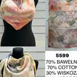 Szaliki damskie 70% bawełna 30% wiskoza 90x90 cm