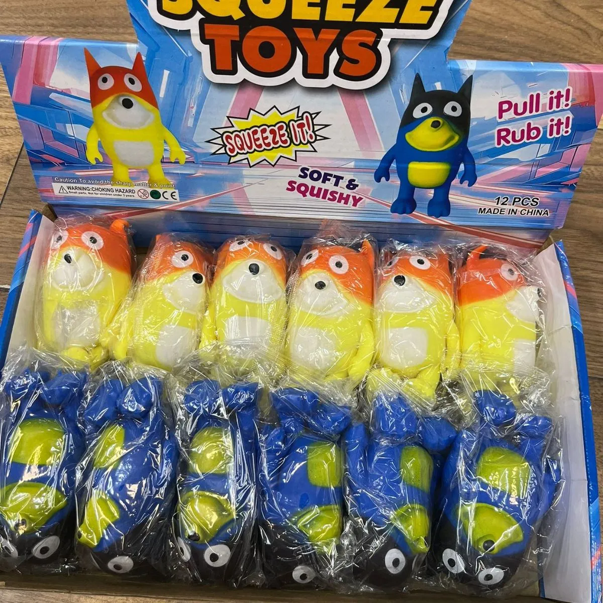 Zabawki Squeeze Bluey Gniotki Antystresowe