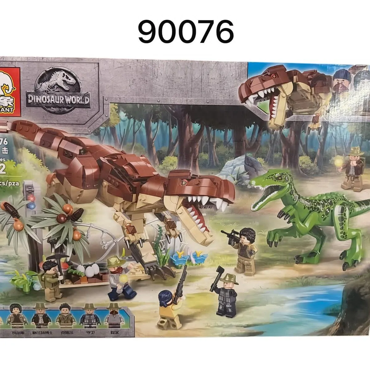 Zestaw klocków SBFJ Dinosaur World 900076 898PCS 5-12 lat