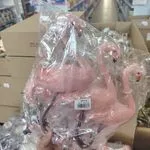 Dekoracyjne figurki flamingów różowych 3 szt