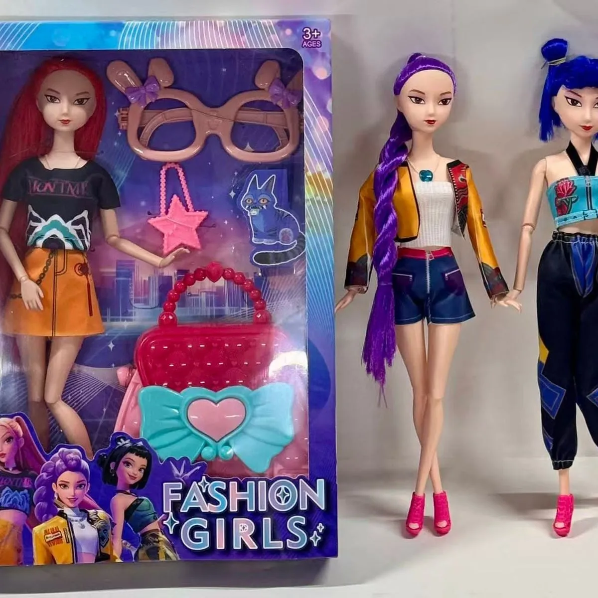 Zestaw 2 lalek Fashion Girls Kpop styl