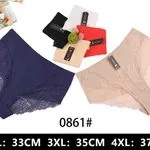 Majtki damskie koronkowe 0861# 2XL:33cm 3XL:35cm 4XL:37cm