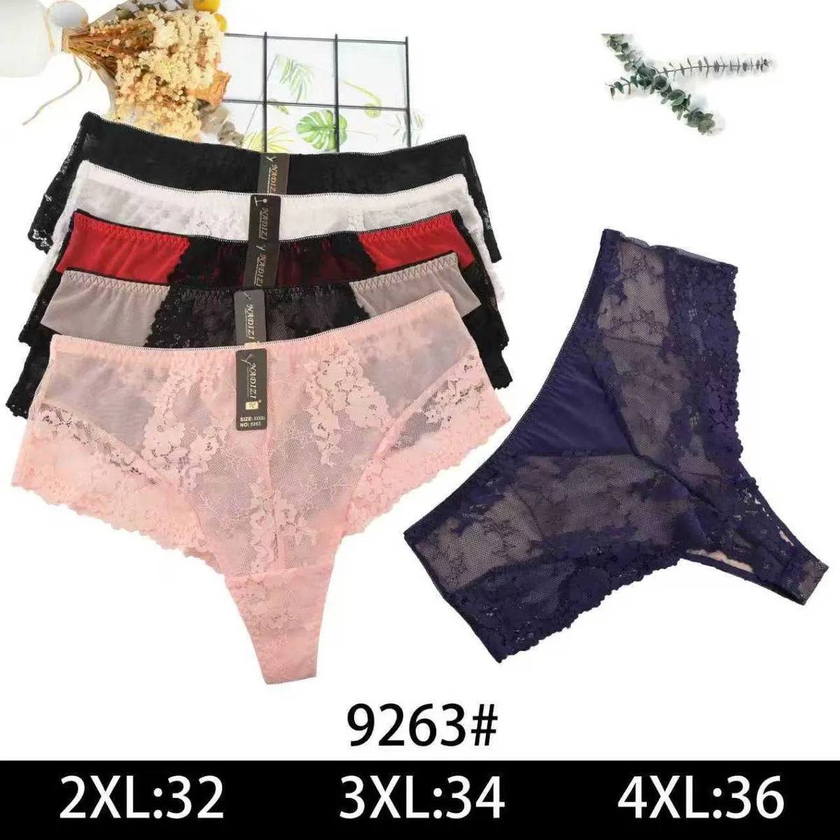 Majtki damskie koronkowe 2XL-4XL