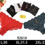 Majtki damskie koronkowe L:30 XL:31.5 2XL:33 9261#