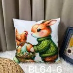 Poszewki dekoracyjne 40x40 z królikiem wielkanocnym BL64-6