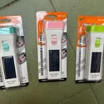 Latarka LED solarna i USB z wtyczką, 3 kolory