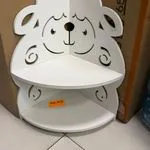 Narożna półka dekoracyjna owieczka biała drewniana