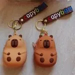 Brelok do Kluczy Capybara Silikonowa Portmonetka 3D 12szt
