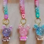 Brelok do kluczy figurka Bubble z brokatem 12 szt.