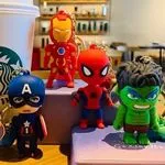 Brelok do Kluczy Avengers Figurka 3D Gumowa Mix Wzorów 24szt