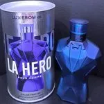 Perfumy męskie LA Hero 100ml Luxerom Pour Homme granatowy flakon