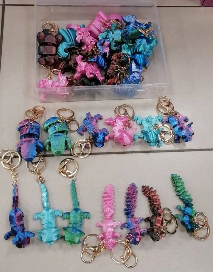 Brelok do Kluczy 3D Ruchomy Mix Wzorów Zwierzęta