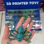 Zabawki 3D - Ruchome Pająki Szkielety, Mix Kolorów, 24 szt.