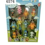 Figurki Bluey Happy Dog 12 szt. Zestaw 3+