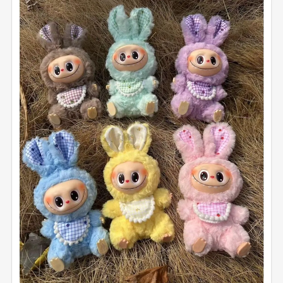 Labubu Pluszowe Figurki Króliki Mix Kolorów, 12 szt