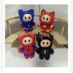 Figurki Labubu Pluszowe Superbohaterowie 12 szt. bez pudełka