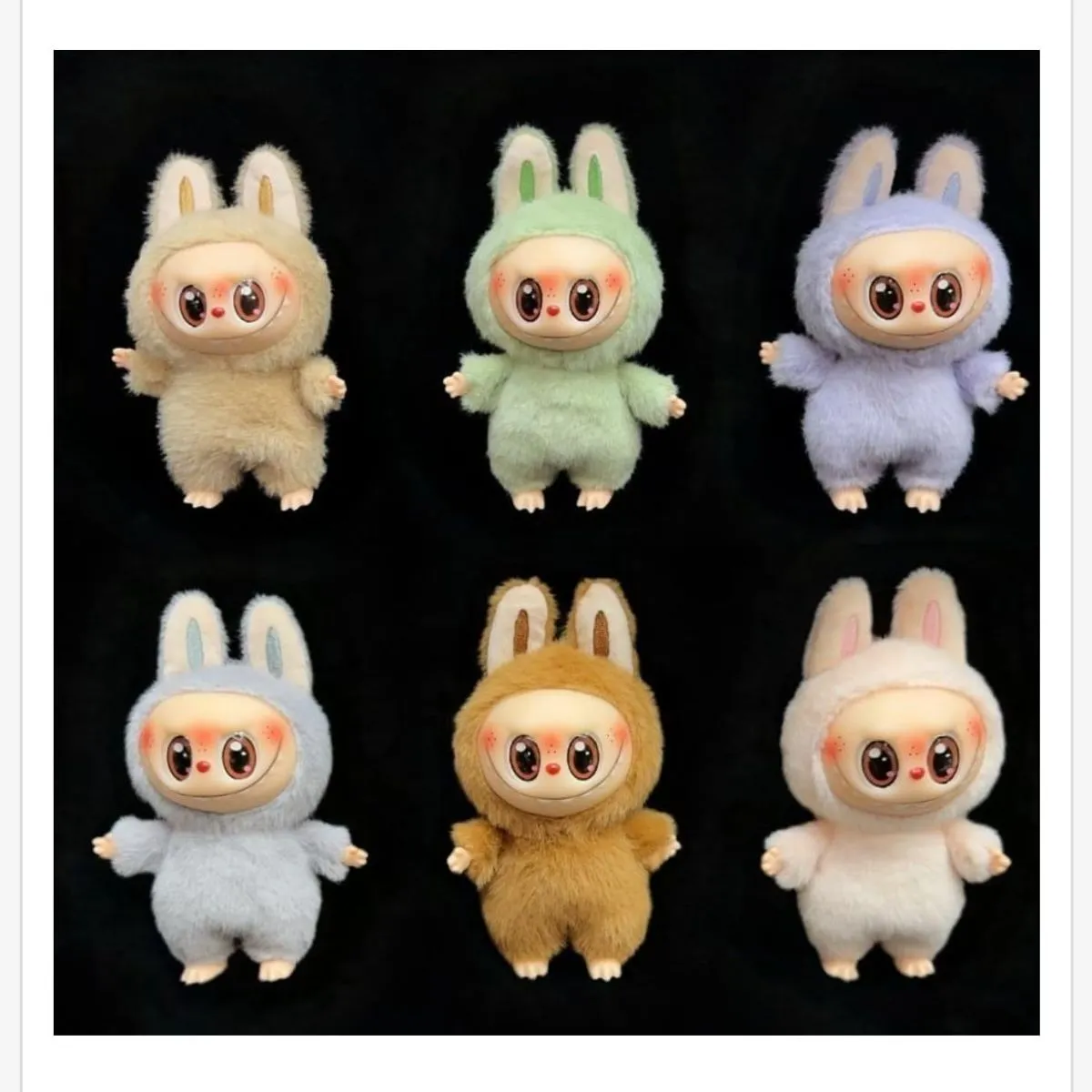 Labubu Mini Figurki Pluszowe Króliki, 12 szt.