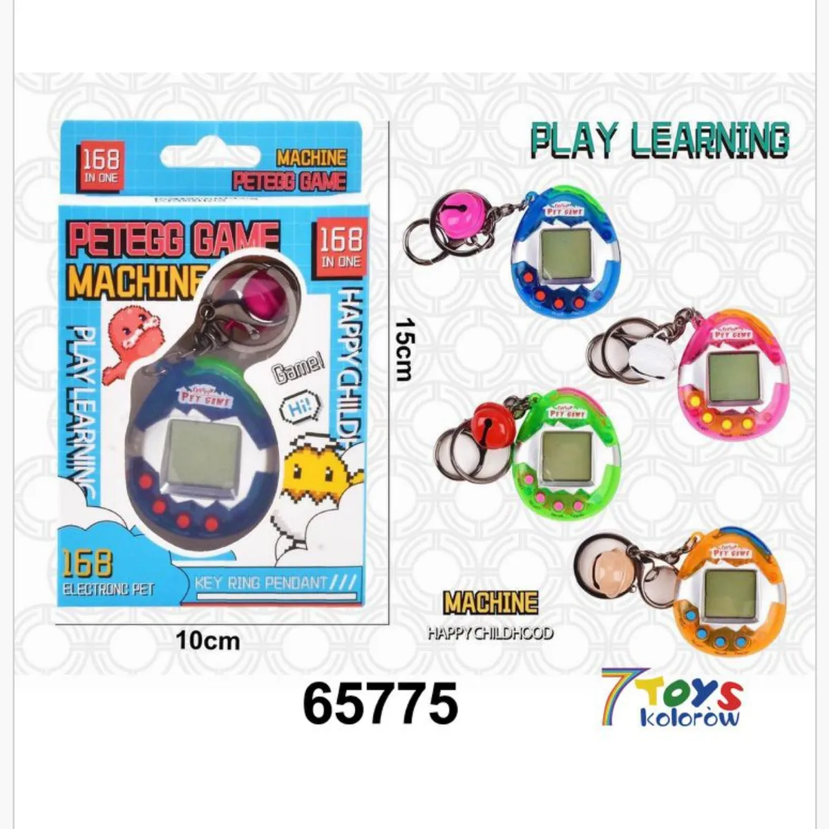 Zabawki Konsola Petego Game 168w1 Brelok 12szt