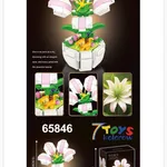 Klocki Kwiaty Lilia z Kotkiem 13.5cm Flower Collection 7 TOYS