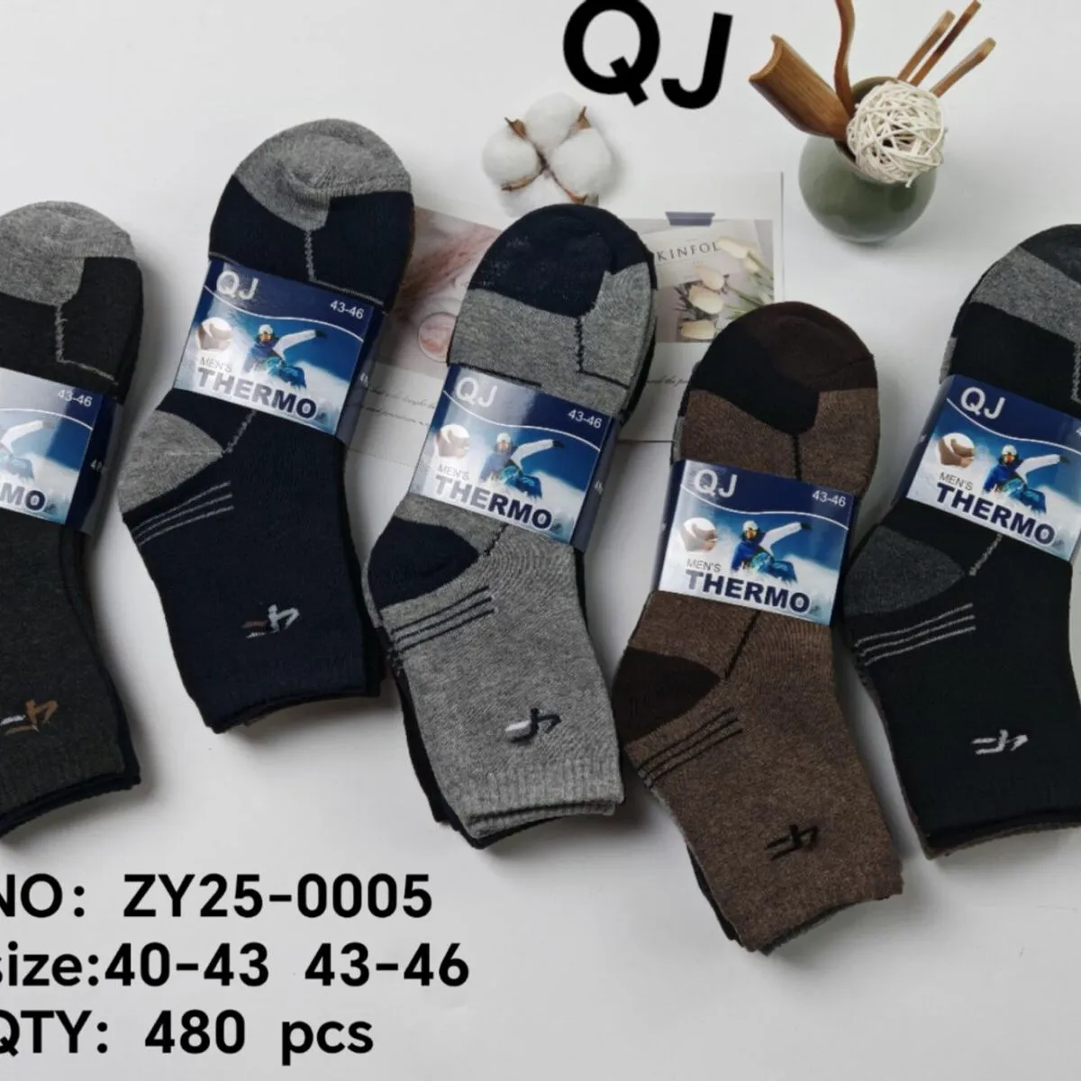 Skarpetki męskie termo QJ ZY25-0005 roz. 40-43 i