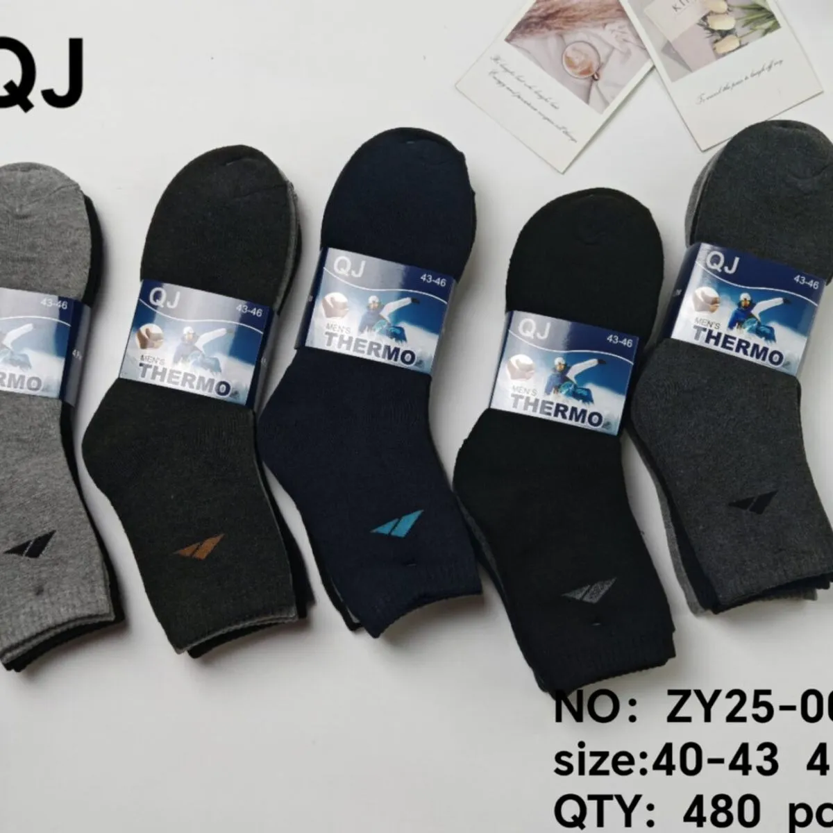 Skarpetki męskie termo QJ ZY25-0007 roz. 40-43/34-36