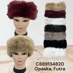Opaski damskie futrzane, multikolor, C889134820