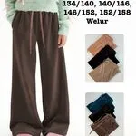 Spodnie welurowe dla dzieci 134/6028, rozmiary