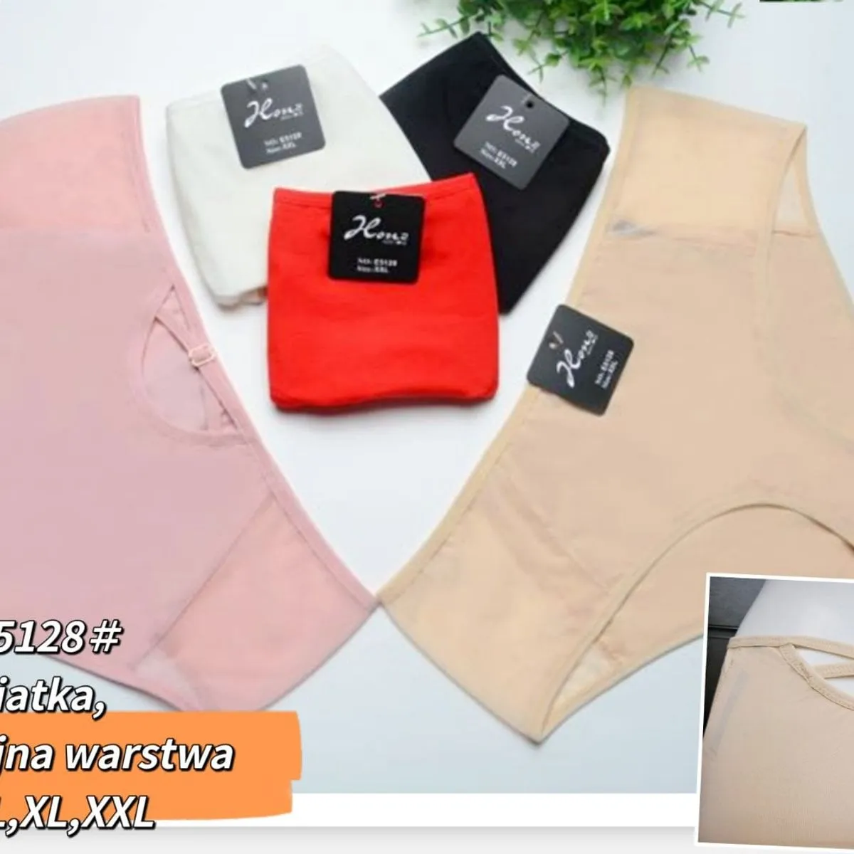 Majtki damskie bezszwowe X-L-XL-XL 5 szt E5128
