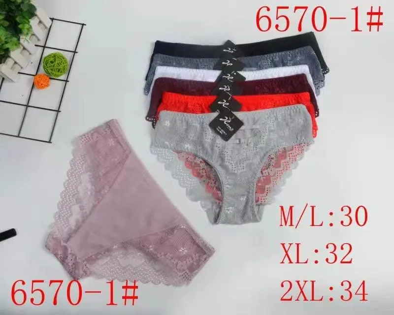 Majtki damskie koronkowe M/L:30 XL:32 2XL:34