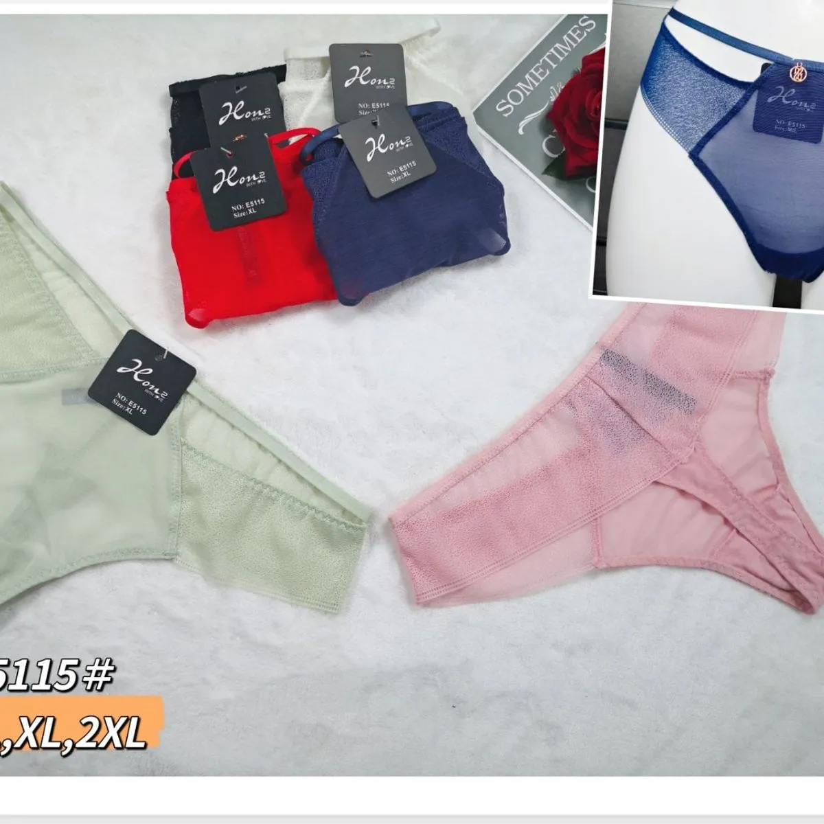 Majtki damskie X E5115# XL/XXL, 6 szt w zestawie