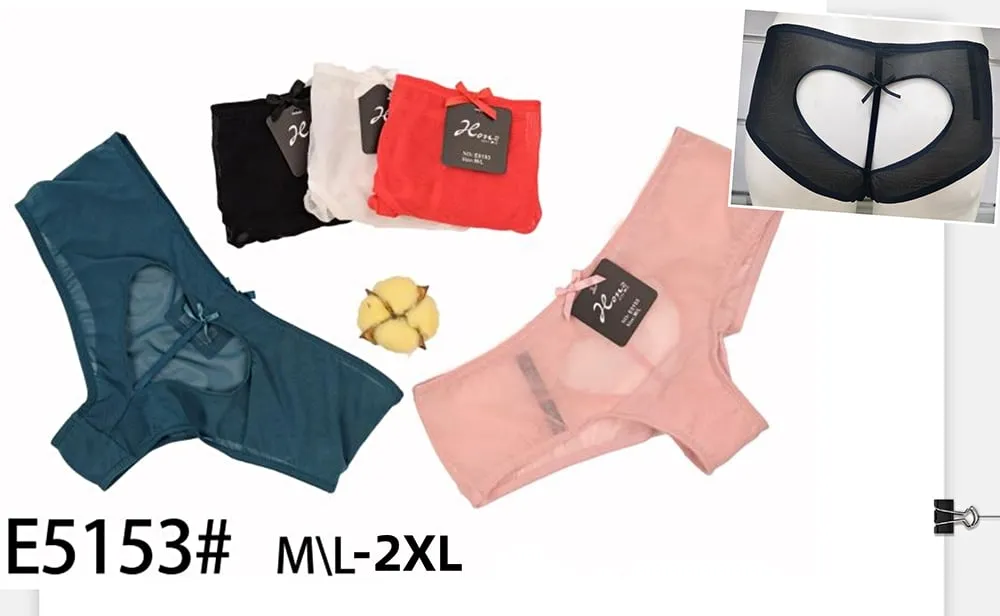 Majtki damskie E453# M-L-2XL, 6 kolorów
