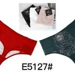 Majtki damskie stringi E5127# czarny biały różowy zielony czerwony