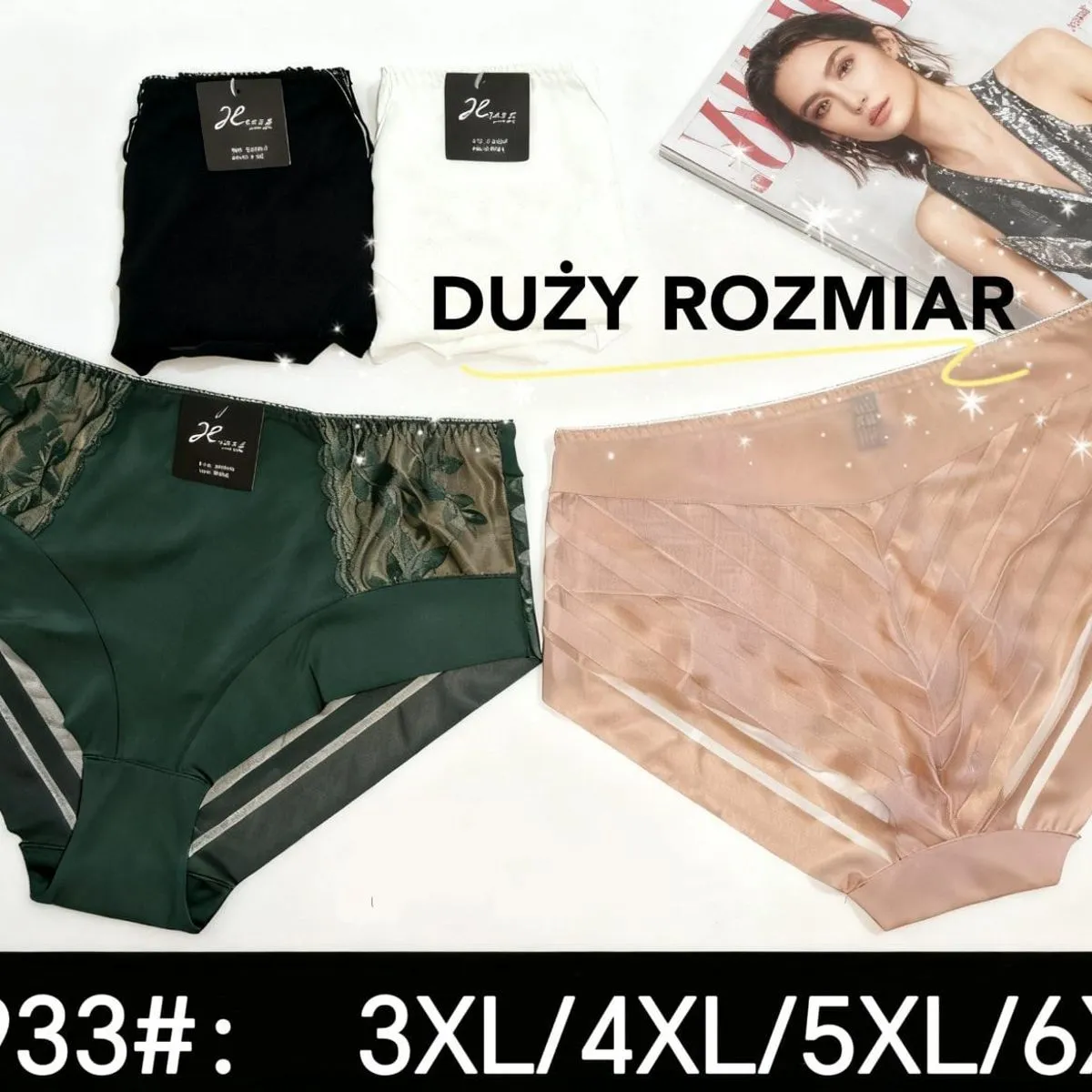 Majtki damskie plus size L733# 3XL/4XL/5XL/6XL
