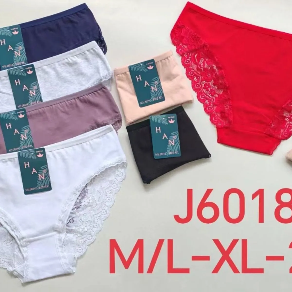 Majtki damskie J60118 M/L-XL-2XL różne kolory