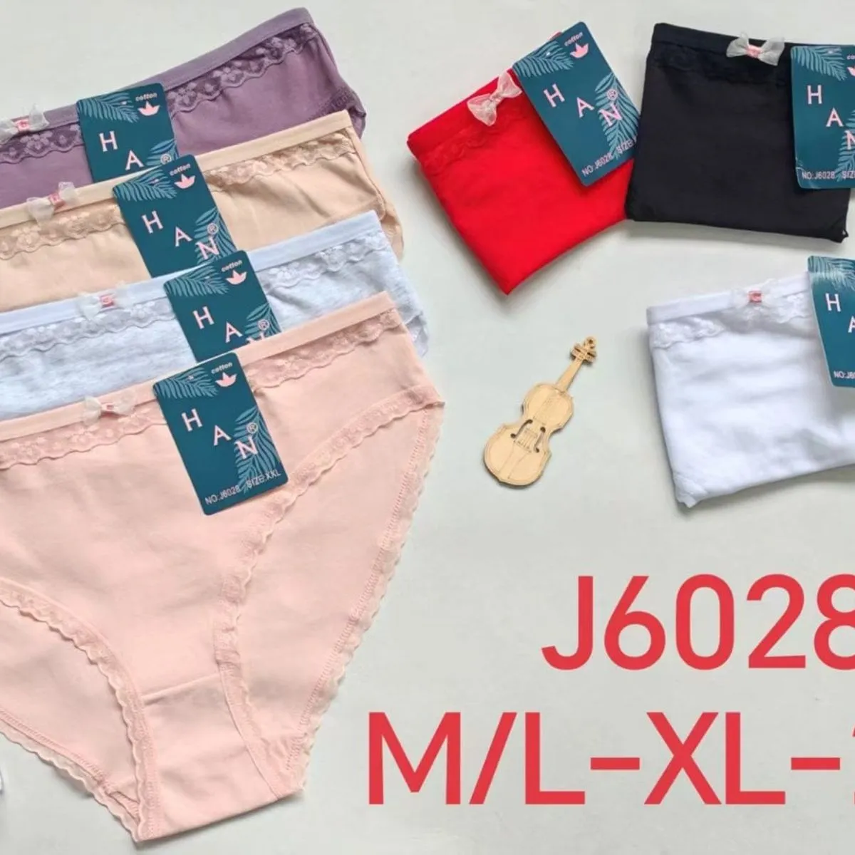 Majtki damskie H&M J6028 ML-XL-2XL, 24 szt