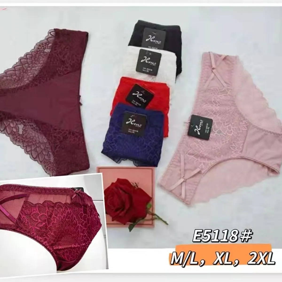Majtki damskie koronkowe X E5118 M/L, XL, XXL