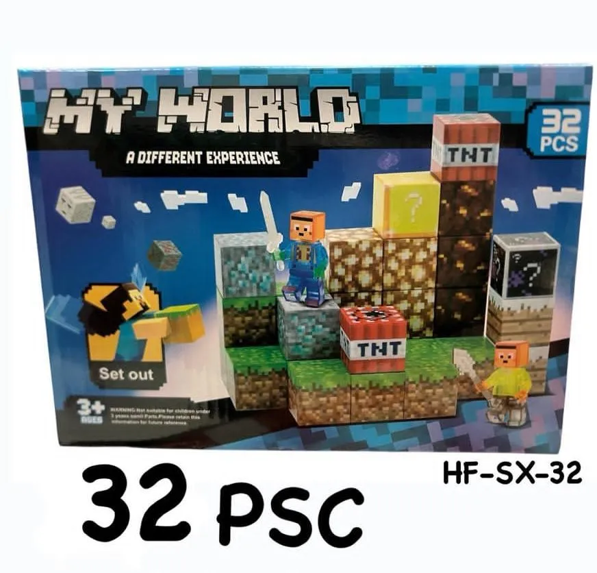 Zabawki Magnetyczne My World 32 pcs HF-SX-32