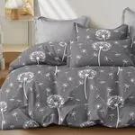 Komplet Pościel Milanie 4CZ160/200 szary z dmuchawcami