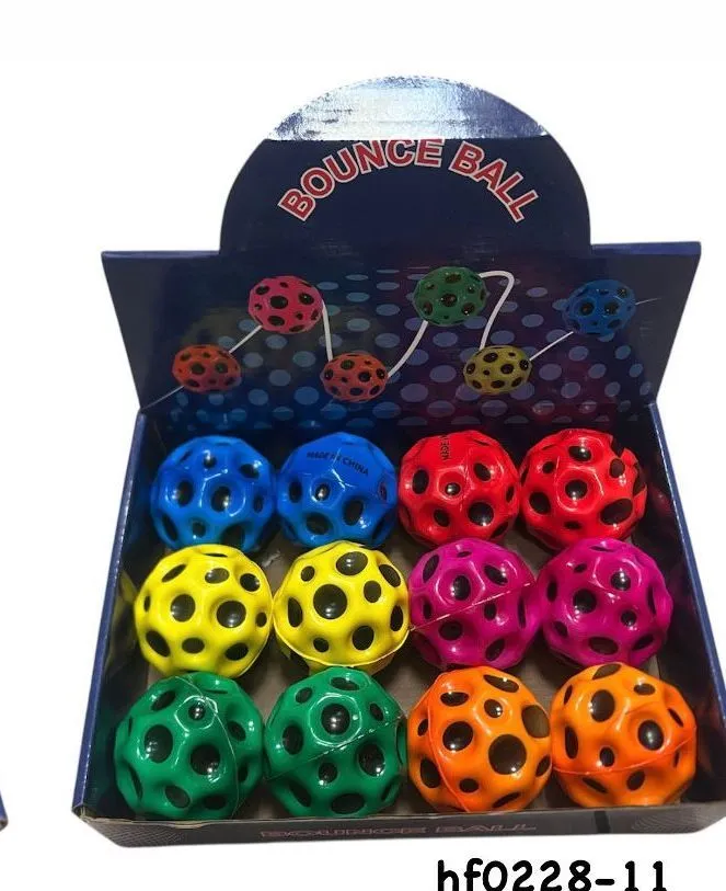 Zabawki Bounce Ball - kolorowe piłki do skakania, 12 szt