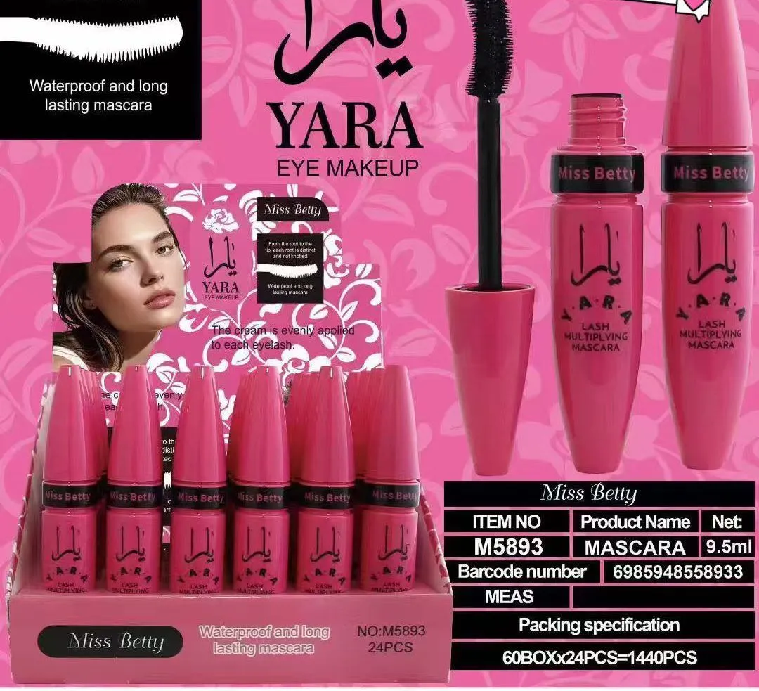 Maskara do rzęs YARA Miss Betty wodoodporna wydłużająca
