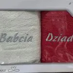 Ręczniki Babcia & Dziadek 70/140 100% Bawełna