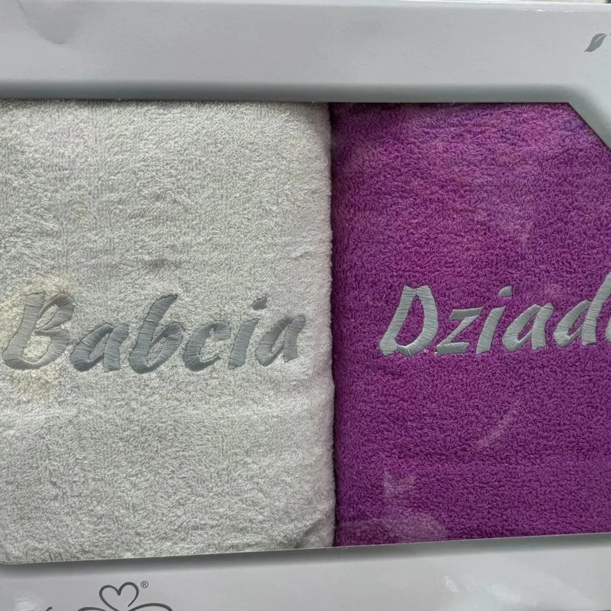 Ręczniki Babcia & Dziadek 70/140 100% Bawełna