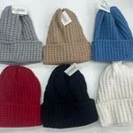 Czapki damskie dzianinowe beanie 6 kolorów