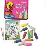 Zabawka Sand Painting Chentu z piaskiem kolorowym