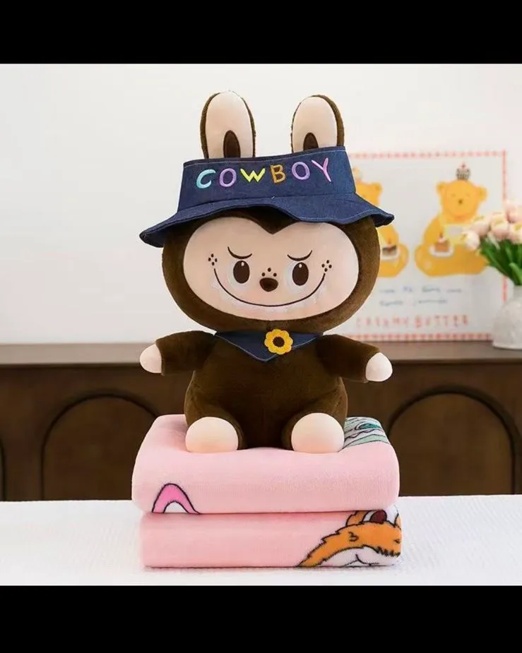 Maskotka Królik Cowboy z Kocykiem