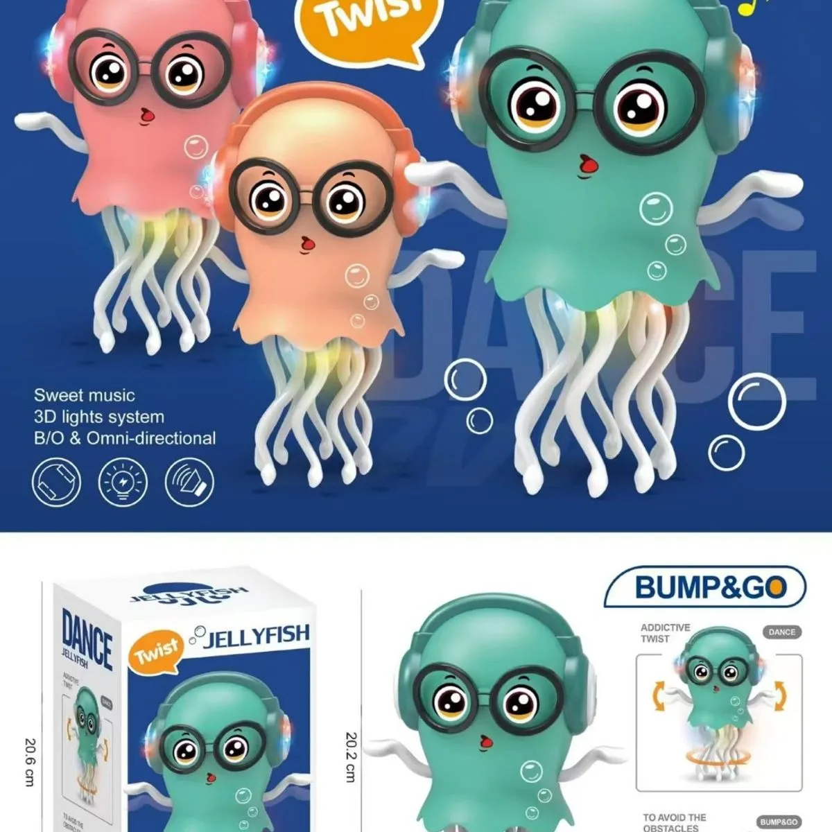 Zabawki Dance Jelly Fish - tańcząca meduza z muzyką
