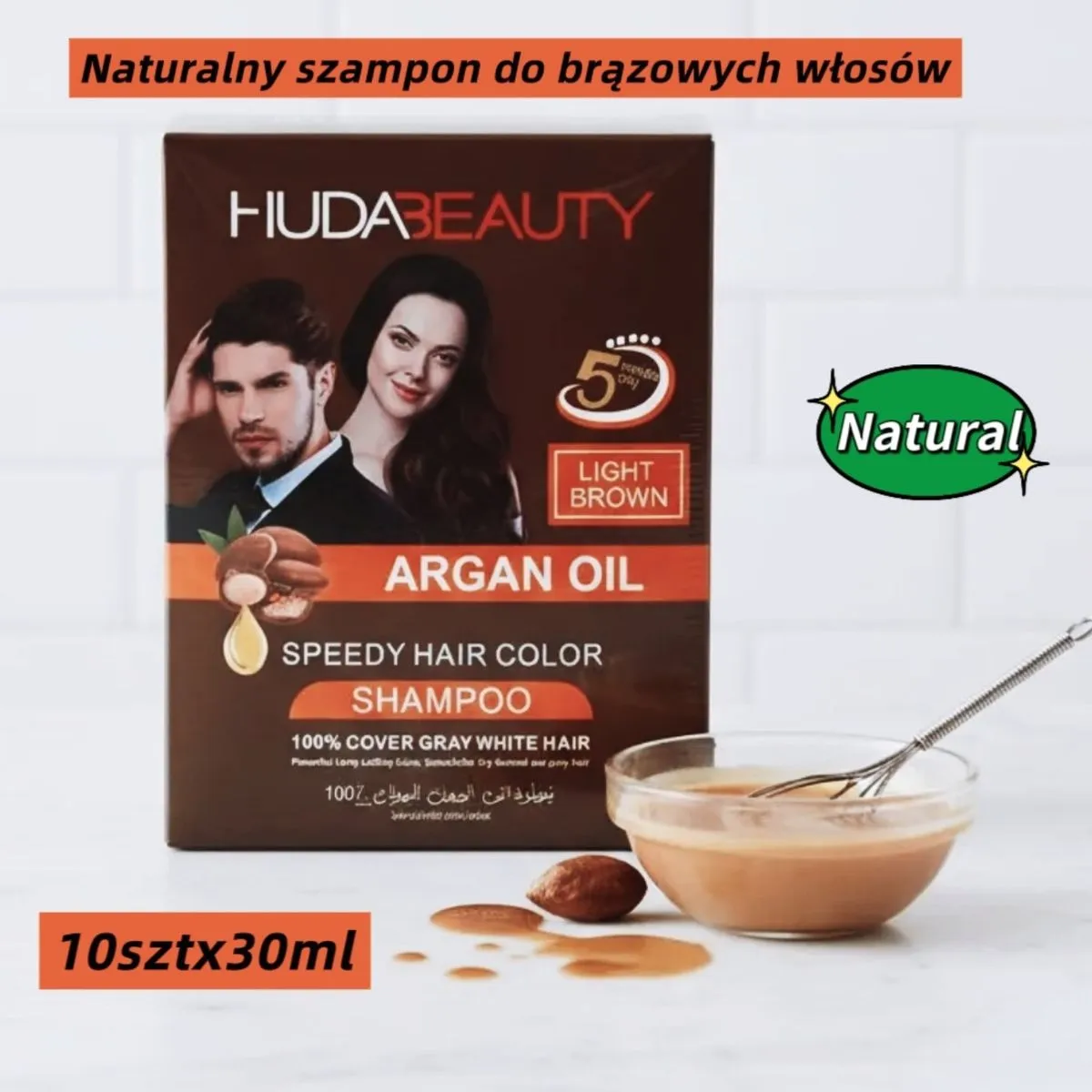 Huda Beauty Szampon koloryzujący Light Brown 100ml