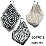 Chusta damska w grochy 3 kolory mix 12 szt/pak