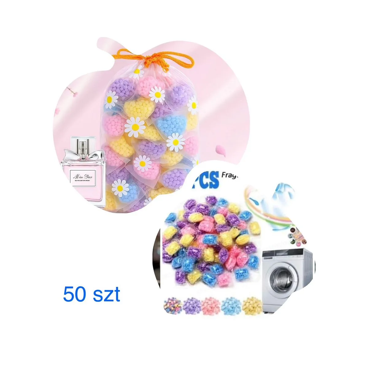 Perełki Perfumowane do Prania 50PCS