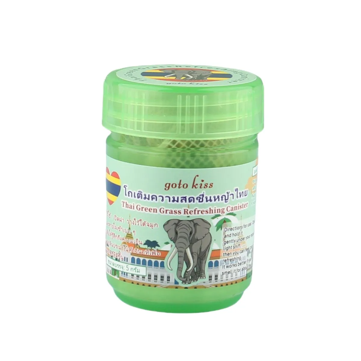Tajski Inhalator ziołowy Thai Green Grass Refreshing Canister